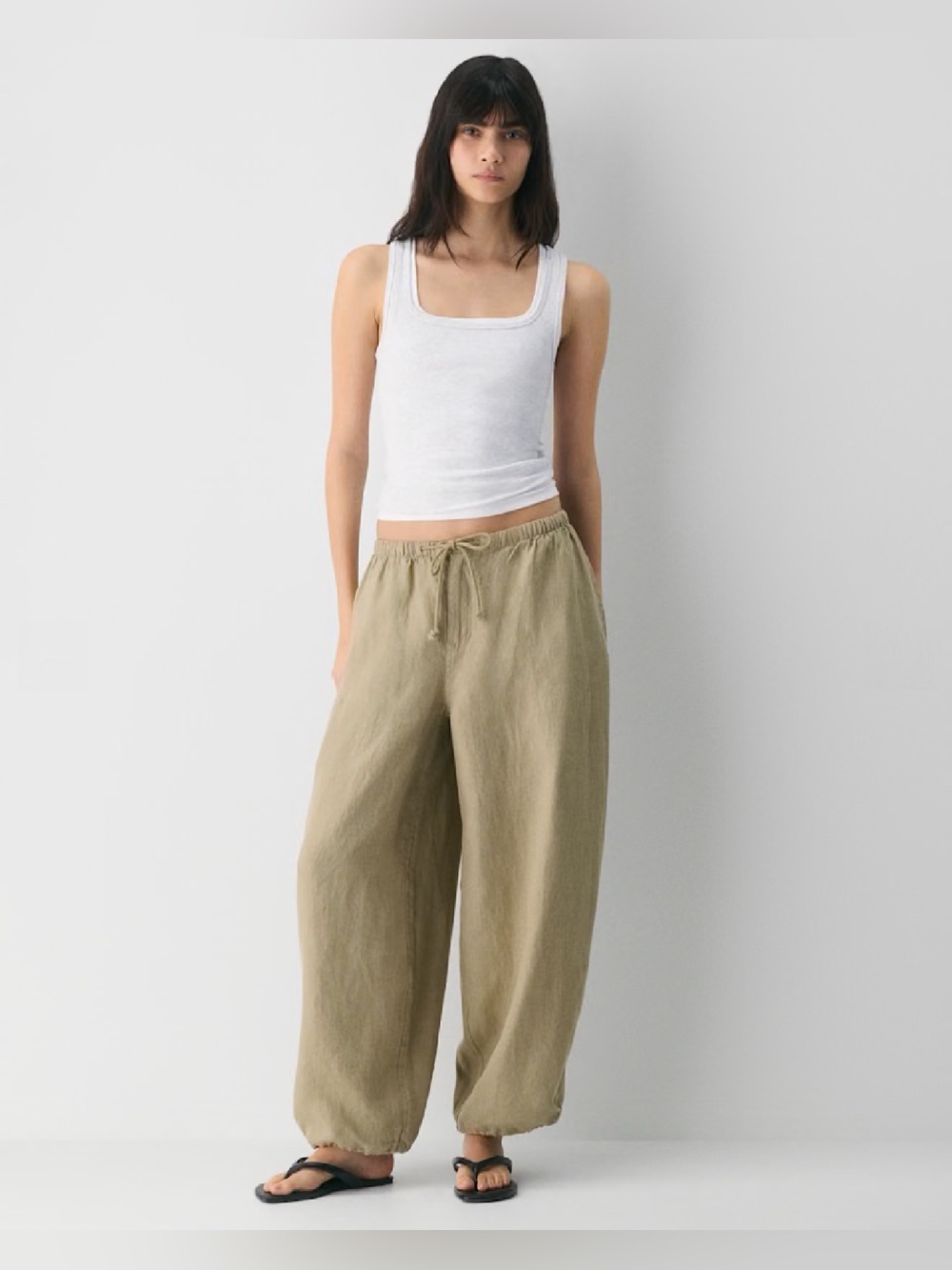 Aritzia TNA Interstate Linen Balloon Pant